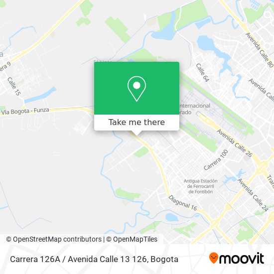 Carrera 126A / Avenida Calle 13 126 map