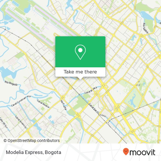 Modelia Express map