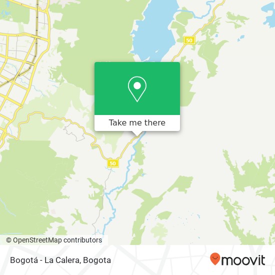 Mapa de Bogotá - La Calera