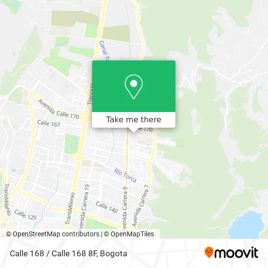 Calle 168 / Calle 168 8F map