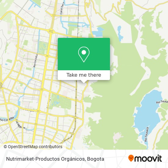 Mapa de Nutrimarket-Productos Orgánicos