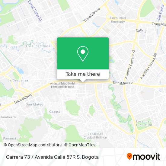 Carrera 73 / Avenida Calle 57R S map