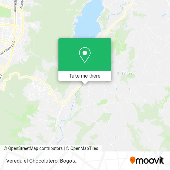 Vereda el Chocolatero map