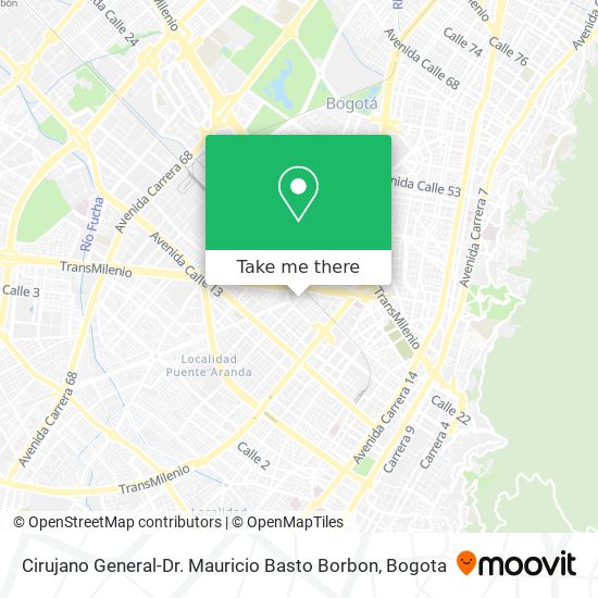 Cirujano General-Dr. Mauricio Basto Borbon map