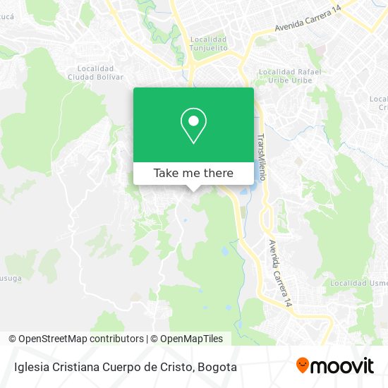 Iglesia Cristiana Cuerpo de Cristo map