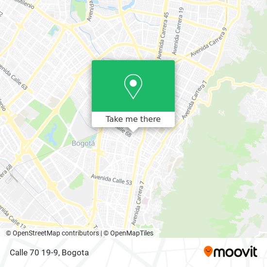 Calle 70 19-9 map
