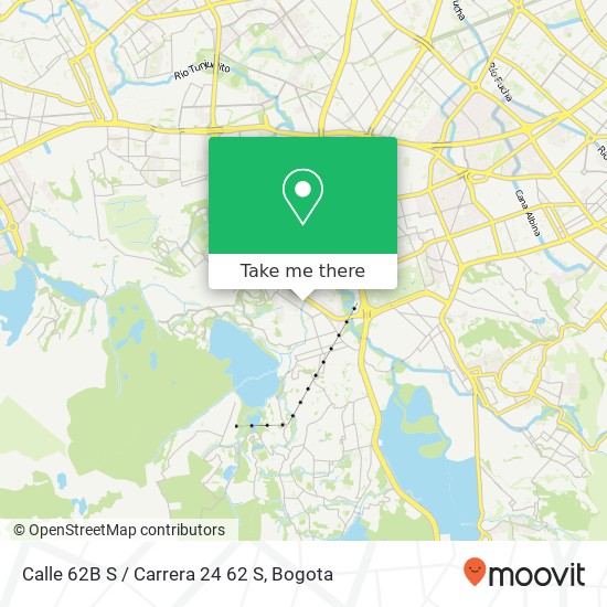 Mapa de Calle 62B S / Carrera 24 62 S