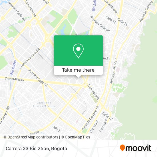 Mapa de Carrera 33 Bis 25b6
