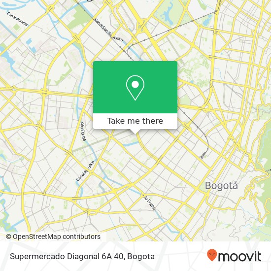 Supermercado Diagonal 6A 40 map