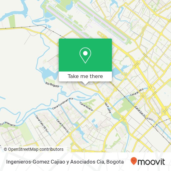 Mapa de Ingenieros-Gomez Cajiao y Asociados Cia