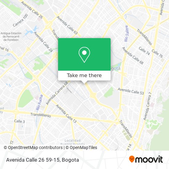Avenida Calle 26 59-15 map