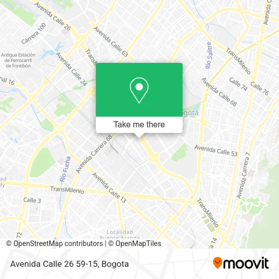 Mapa de Avenida Calle 26 59-15