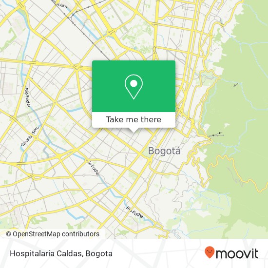 Mapa de Hospitalaria Caldas