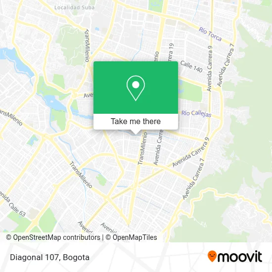 Diagonal 107 map