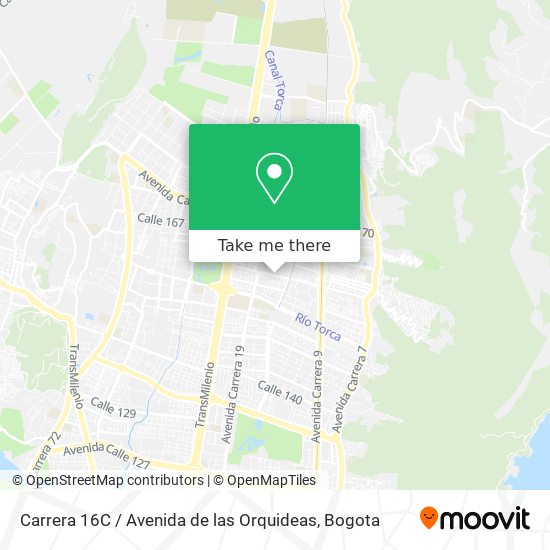 Carrera 16C / Avenida de las Orquideas map