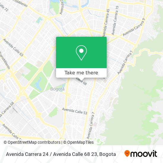 Avenida Carrera 24 / Avenida Calle 68 23 map