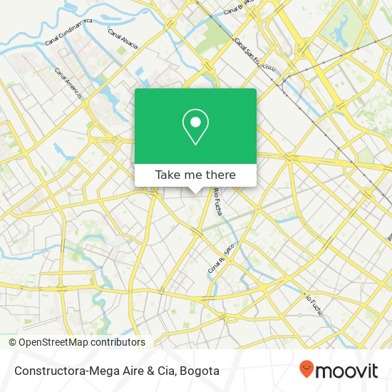 Constructora-Mega Aire & Cia map
