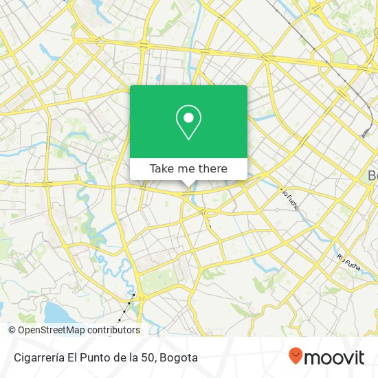 Cigarrería El Punto de la 50 map