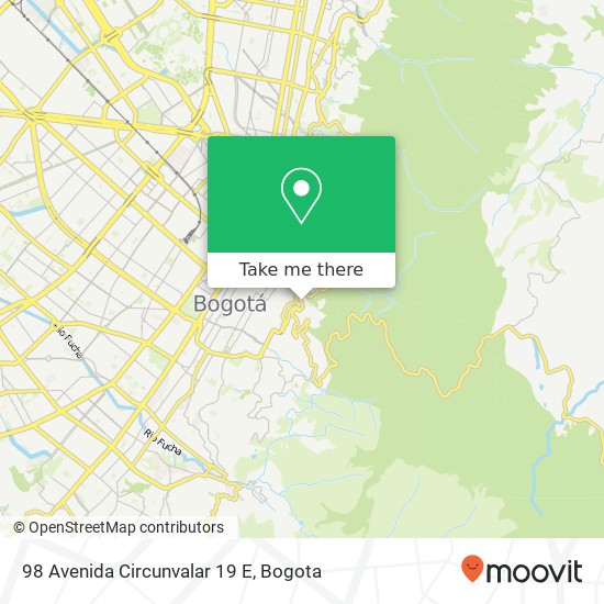 98 Avenida Circunvalar 19 E map