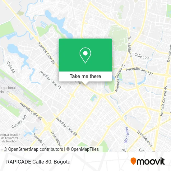 RAPICADE Calle 80 map