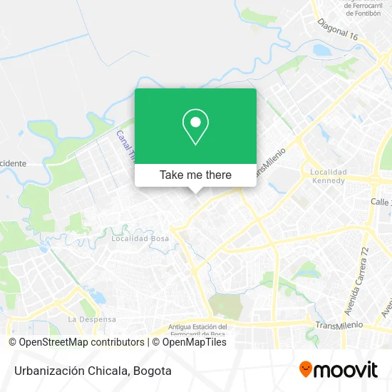 Mapa de Urbanización Chicala
