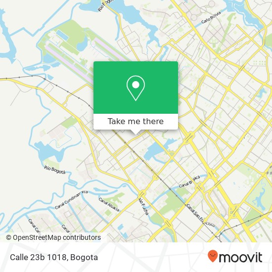 Calle 23b 1018 map