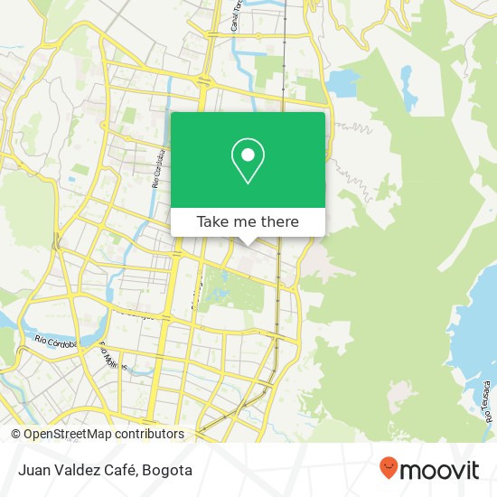 Juan Valdez Café map