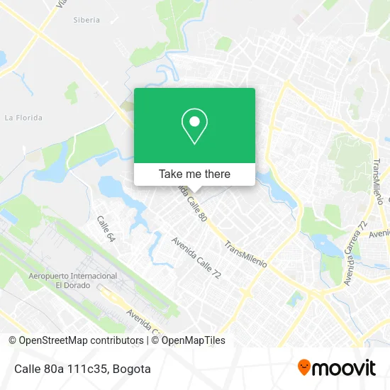 Mapa de Calle 80a 111c35