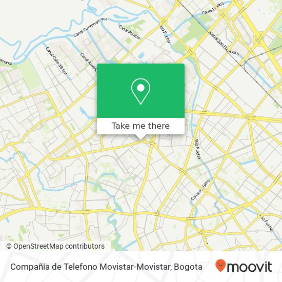 Compañía de Telefono Movistar-Movistar map