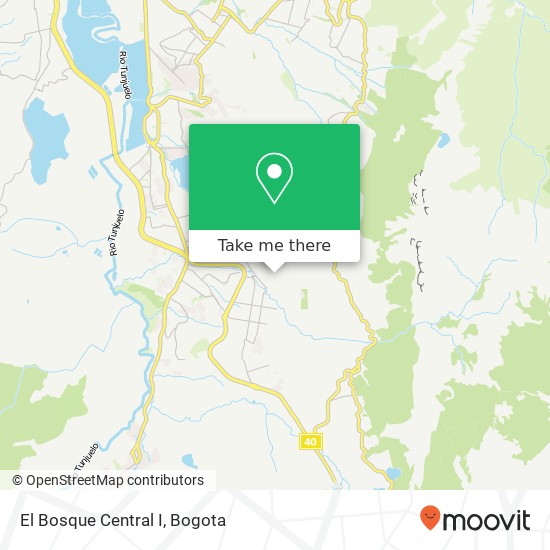 El Bosque Central I map