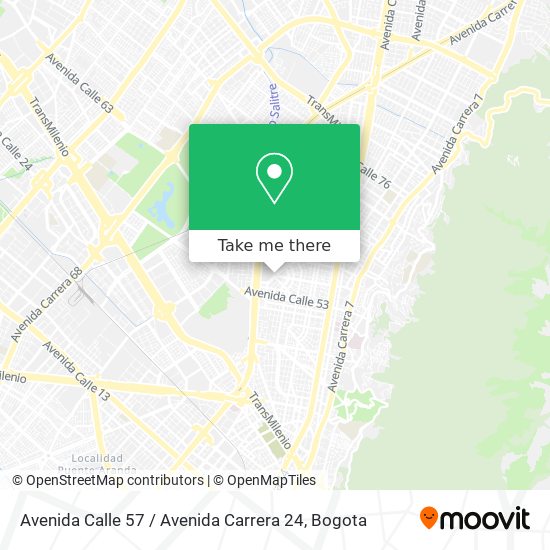 Avenida Calle 57 / Avenida Carrera 24 map