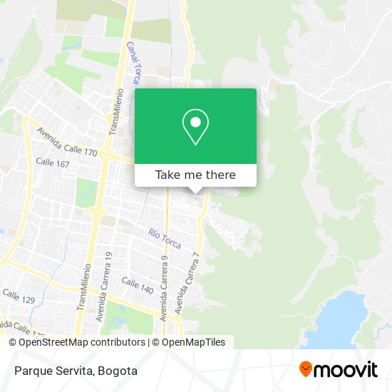 Parque Servita map