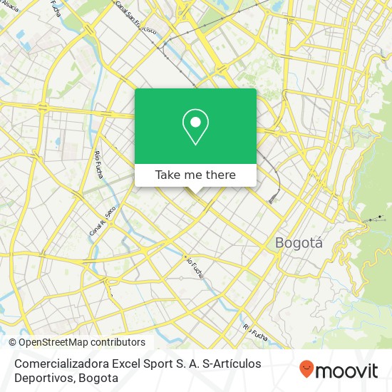 Mapa de Comercializadora Excel Sport S. A. S-Artículos Deportivos