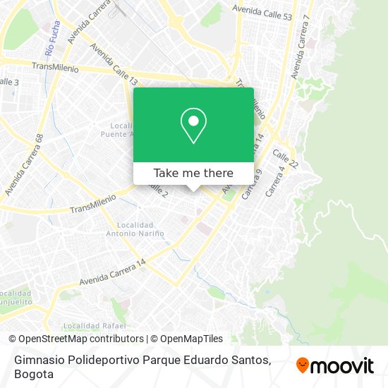 Mapa de Gimnasio Polideportivo Parque Eduardo Santos