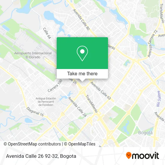 Avenida Calle 26 92-32 map