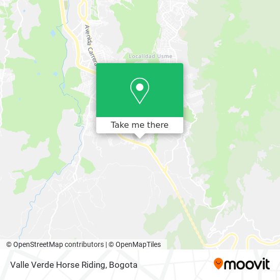 Valle Verde Horse Riding map