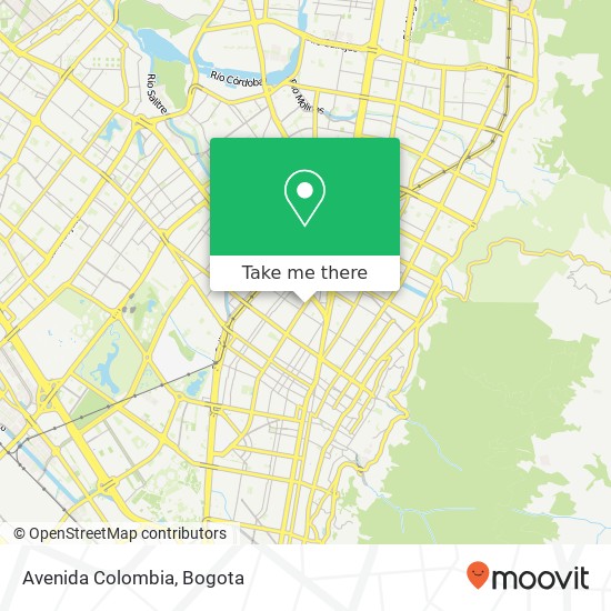 Avenida Colombia map