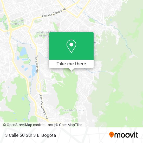 Mapa de 3 Calle 50 Sur 3 E