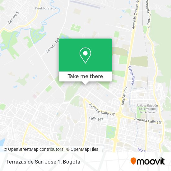 Terrazas de San José 1 map