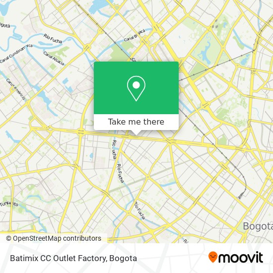 Mapa de Batimix CC Outlet Factory