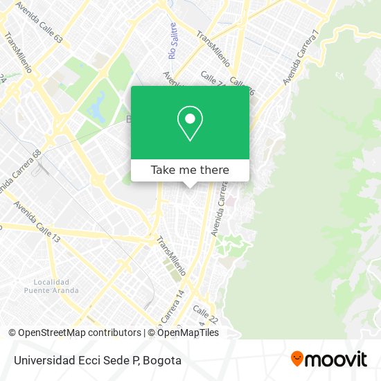 Universidad Ecci Sede P map