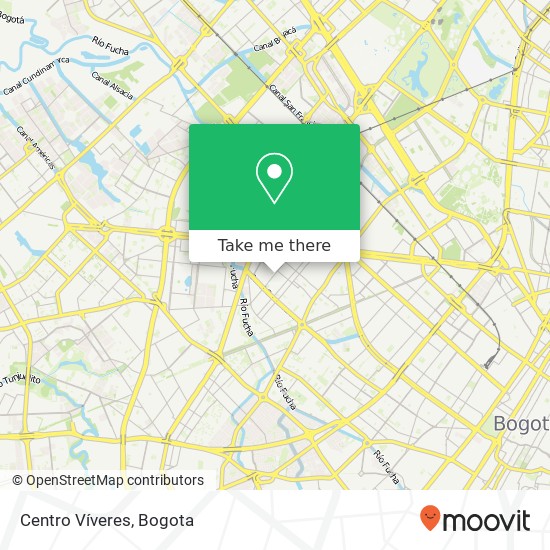 Centro Víveres map
