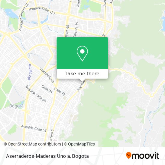 Aserraderos-Maderas Uno a map