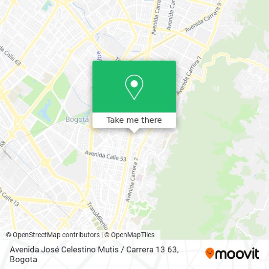 Avenida José Celestino Mutis / Carrera 13 63 map