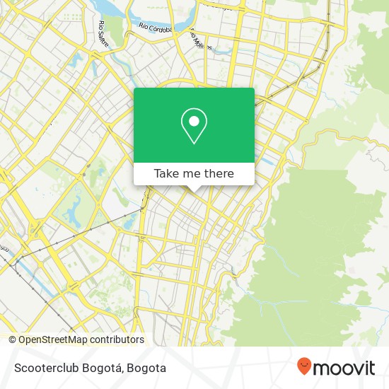 Scooterclub Bogotá map