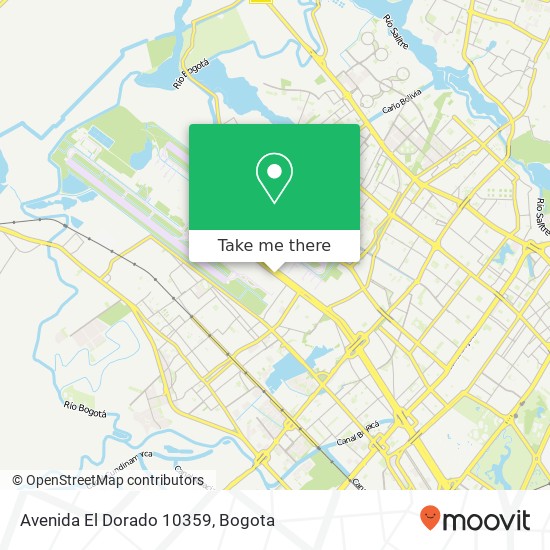 Avenida El Dorado 10359 map