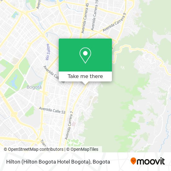 Hilton (Hilton Bogota Hotel Bogota) map