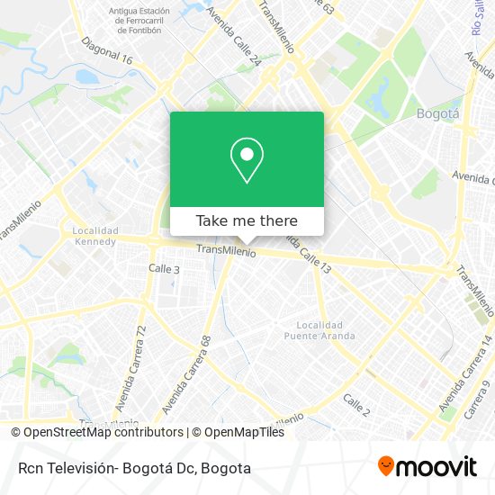 Rcn Televisión- Bogotá Dc map