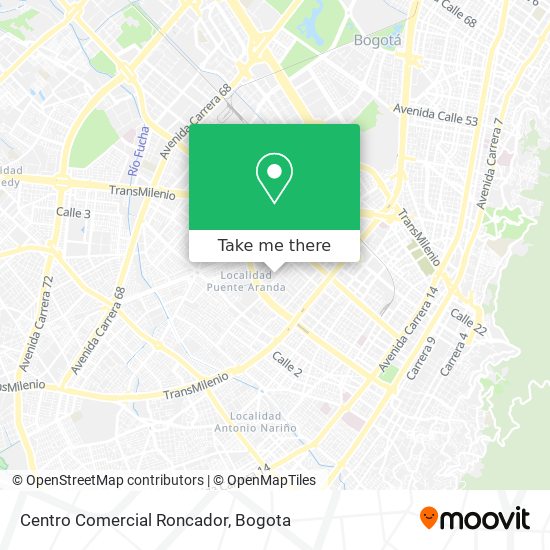 Mapa de Centro Comercial Roncador