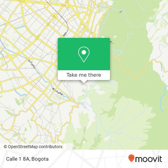 Calle 1 8A map